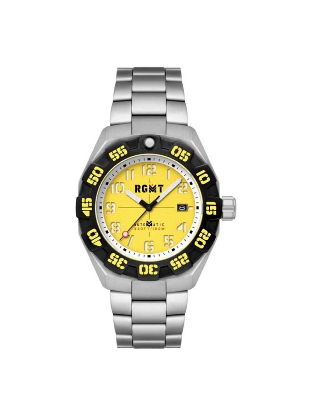 NWT Rgmt Field Master Yellow Dial Men's Watch
